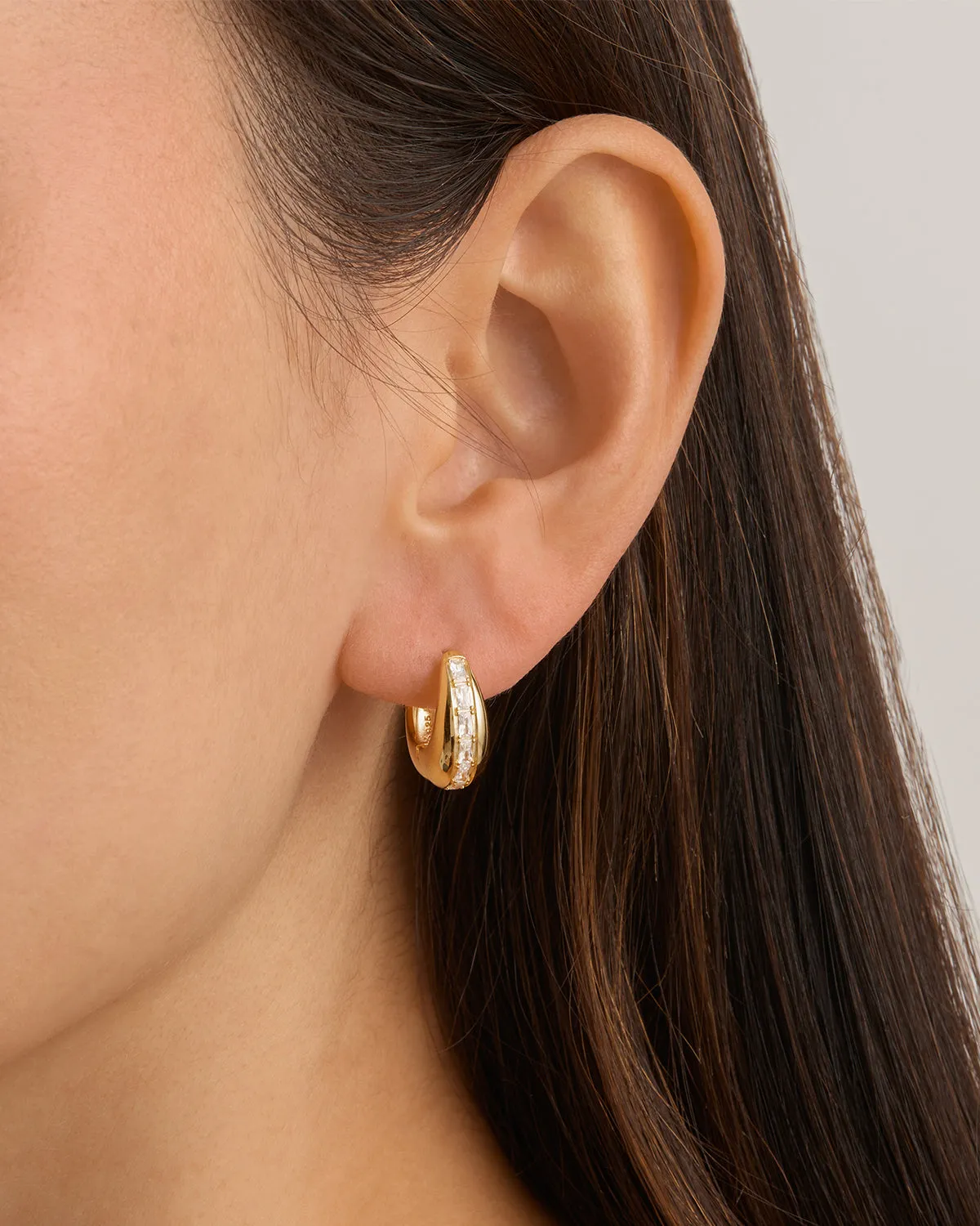 18k Gold Vermeil Magic of You Hoops Bycharlotte