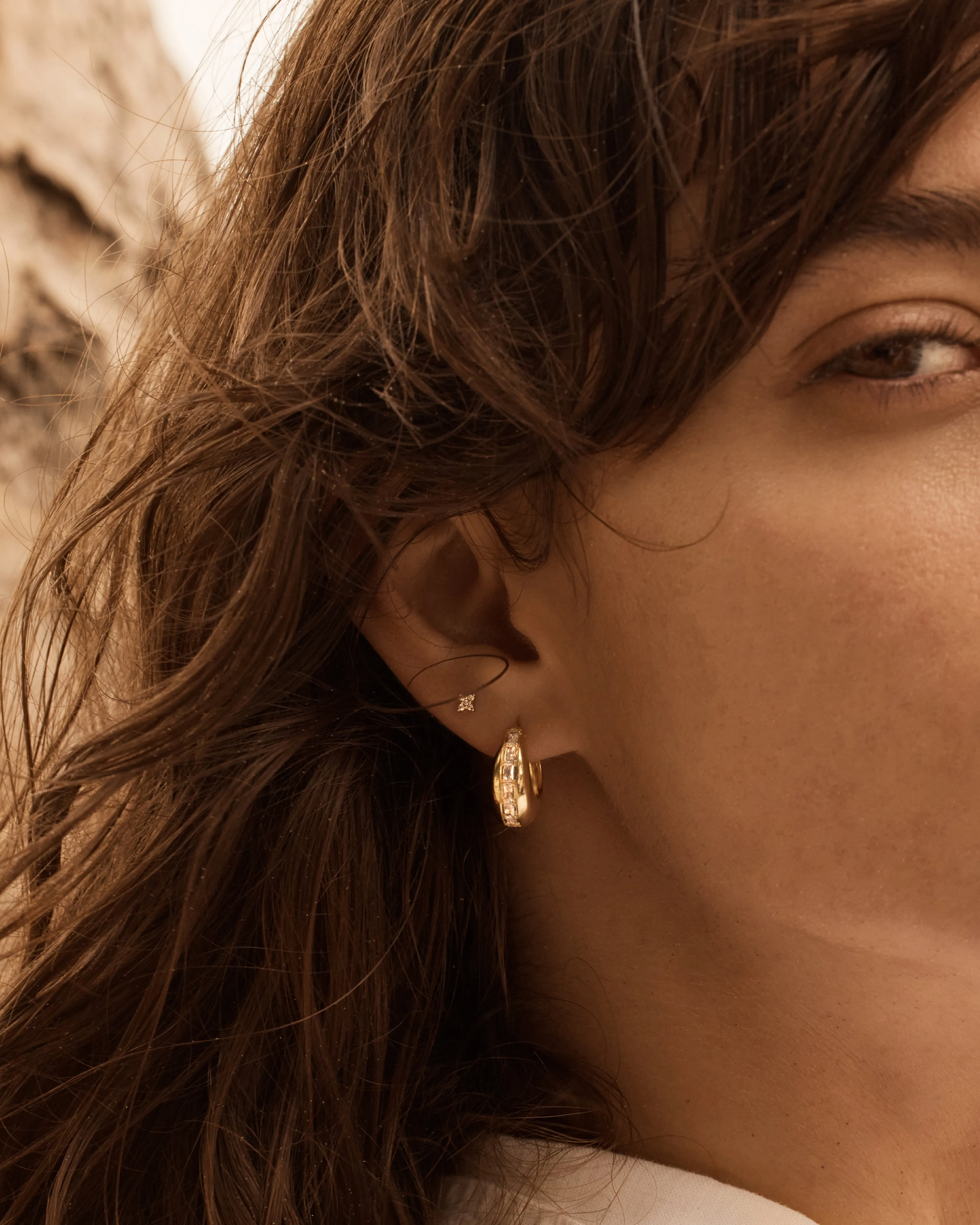 18k Gold Vermeil Magic of You Hoops Bycharlotte