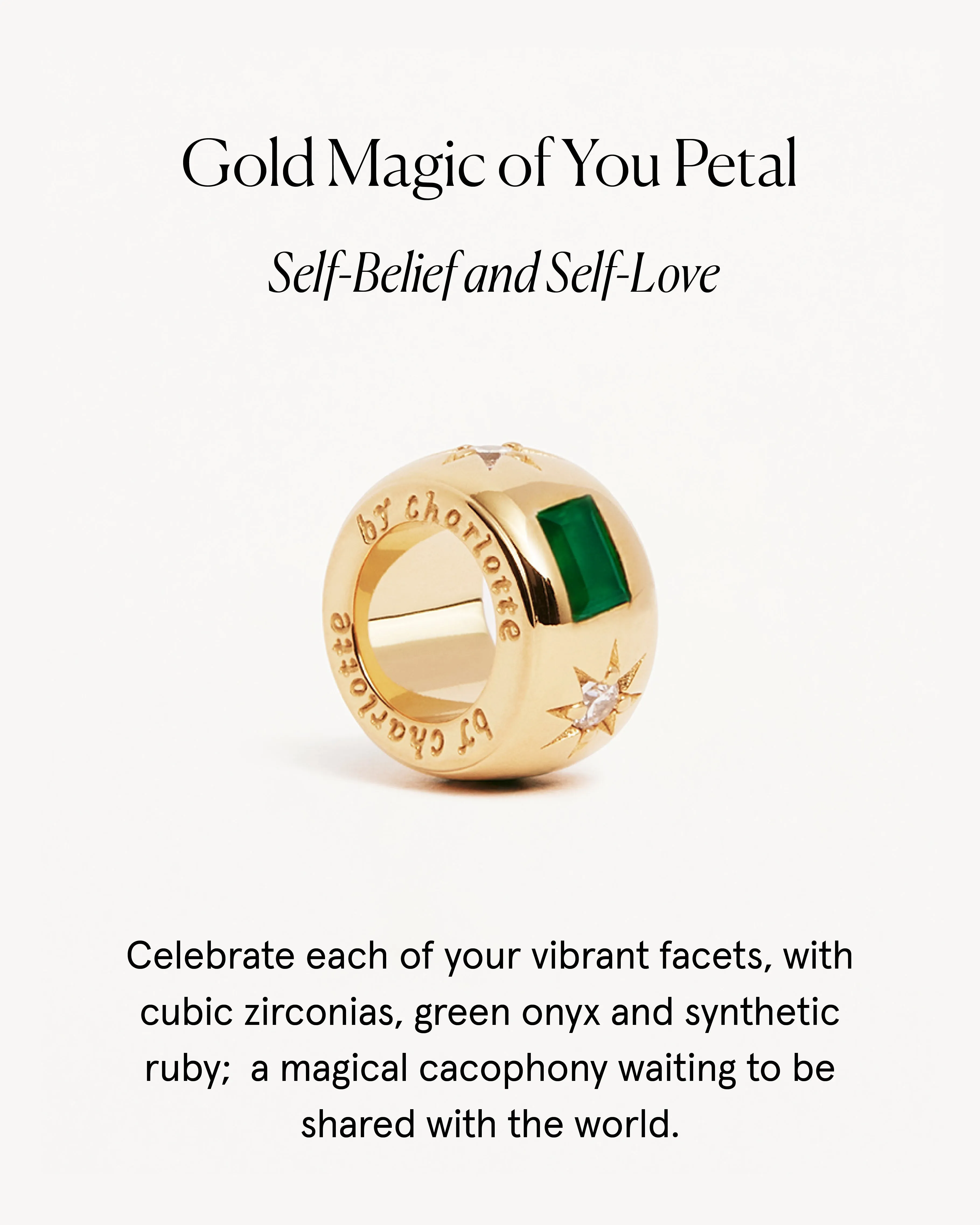 18k Gold Vermeil Magic of You Petal Charm Bycharlotte