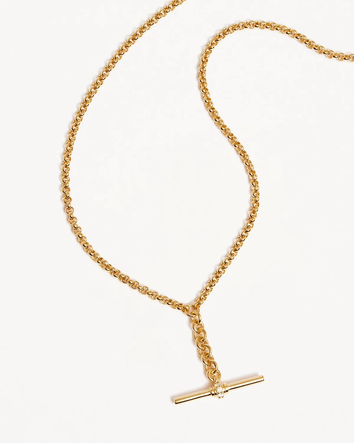 18k Gold Vermeil Muse Fob Chain Necklace Bycharlotte