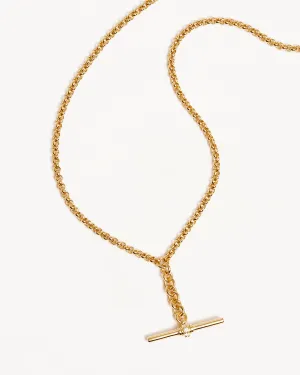 18k Gold Vermeil Muse Fob Chain Necklace Bycharlotte