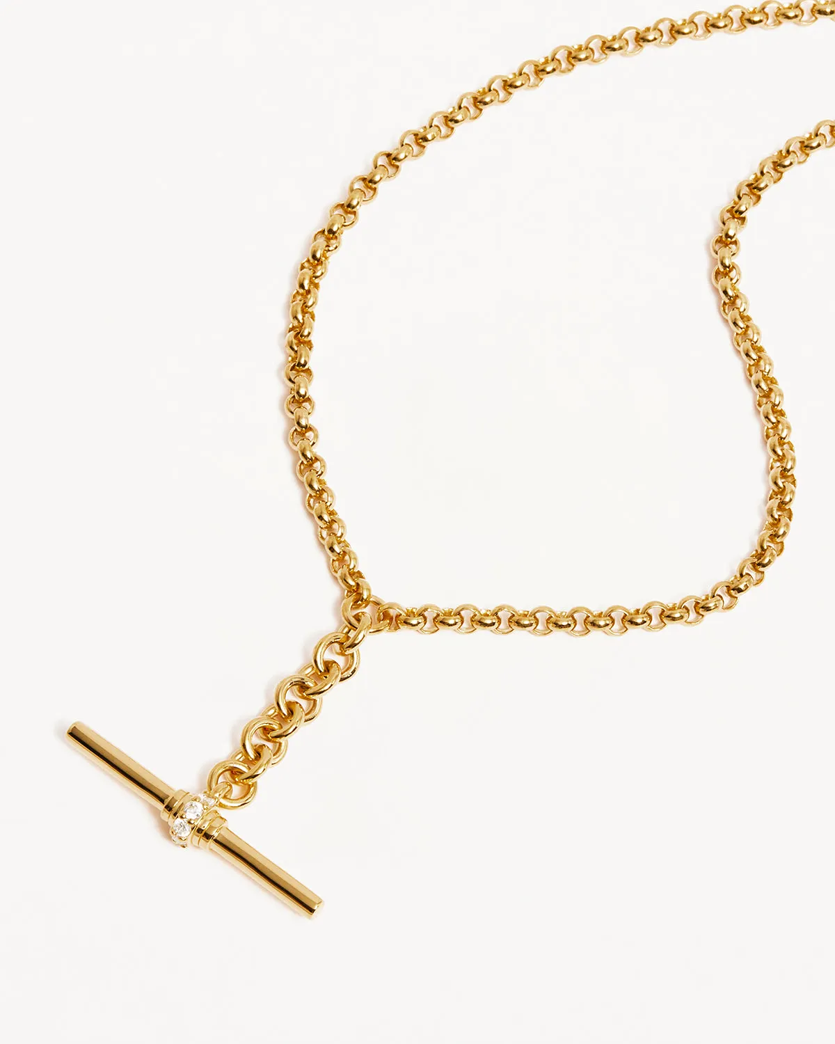 18k Gold Vermeil Muse Fob Chain Necklace Bycharlotte