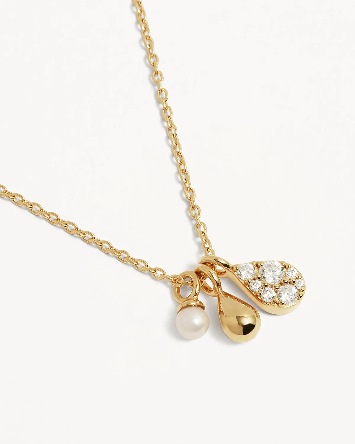18k Gold Vermeil Ocean Mist Necklace Bycharlotte
