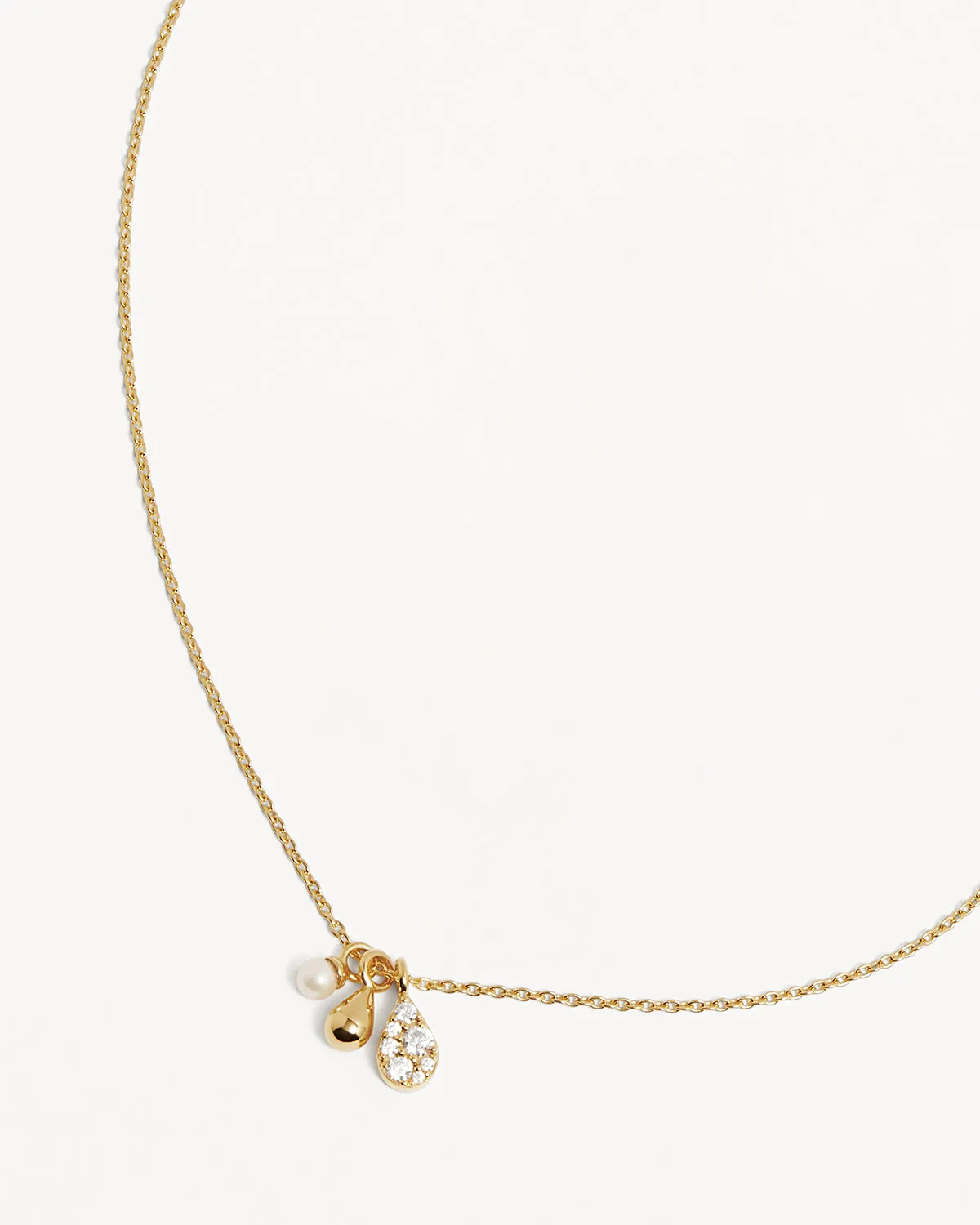 18k Gold Vermeil Ocean Mist Necklace Bycharlotte