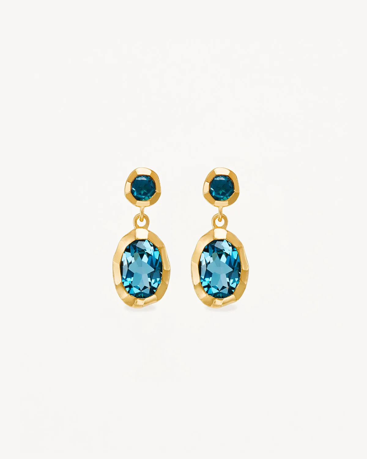 18k Gold Vermeil Sacred Jewel Topaz Earrings Bycharlotte