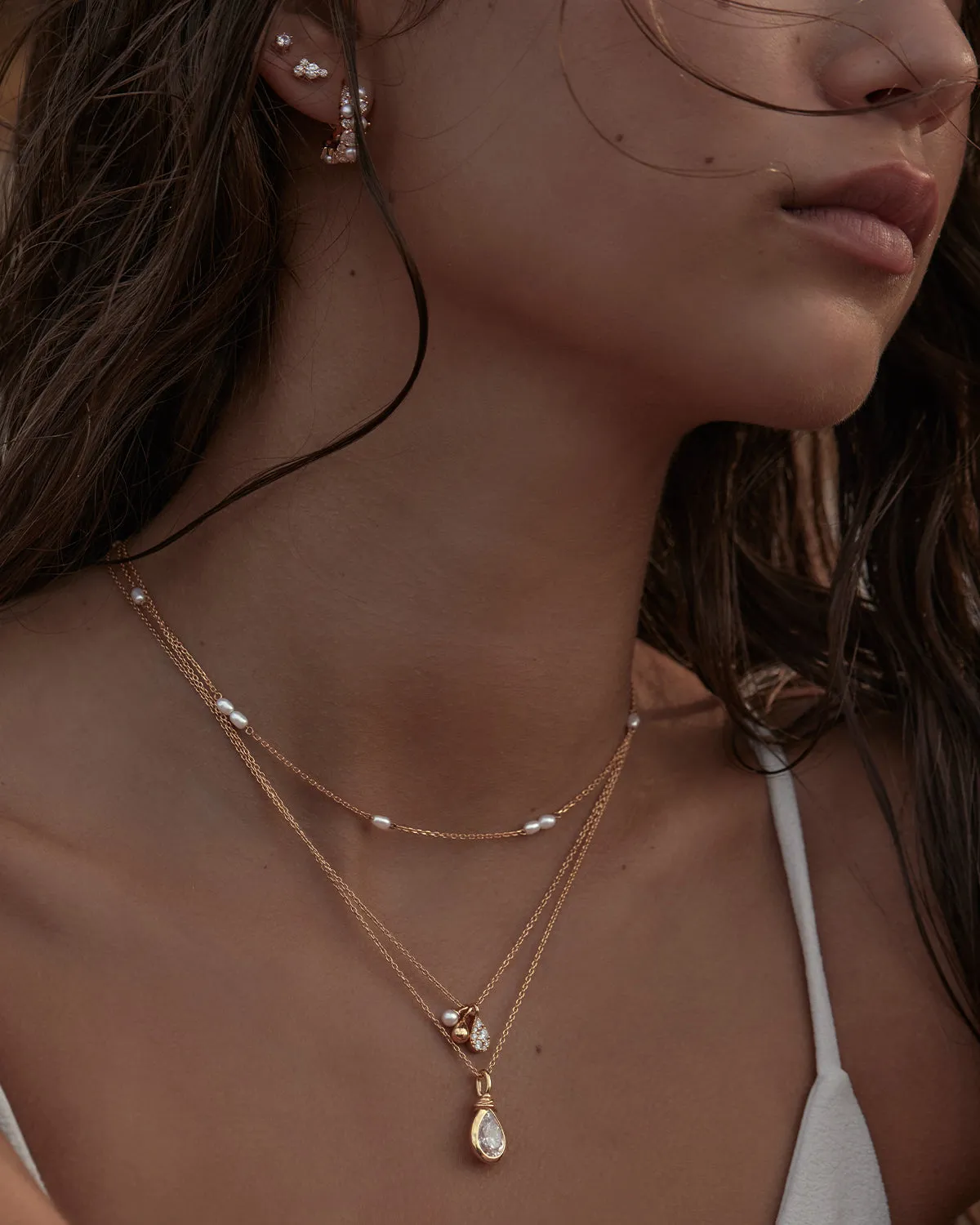 18k Gold Vermeil Serene Dreams Pearl Choker Bycharlotte