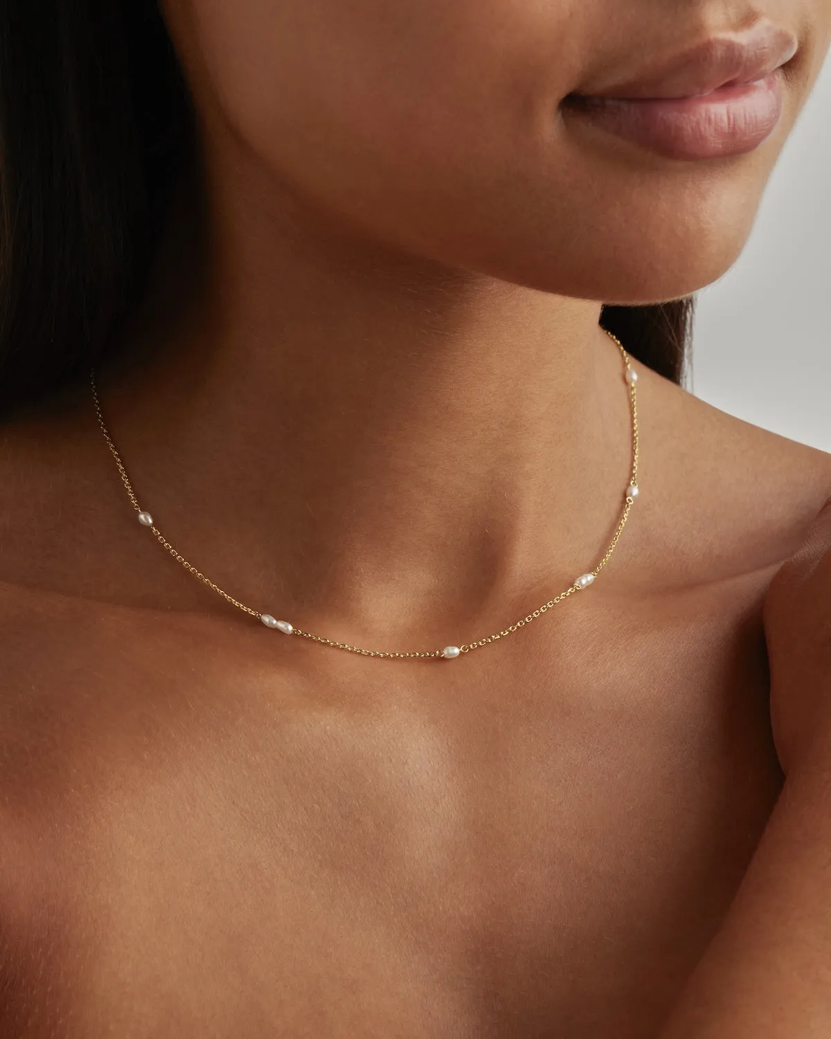 18k Gold Vermeil Serene Dreams Pearl Choker Bycharlotte