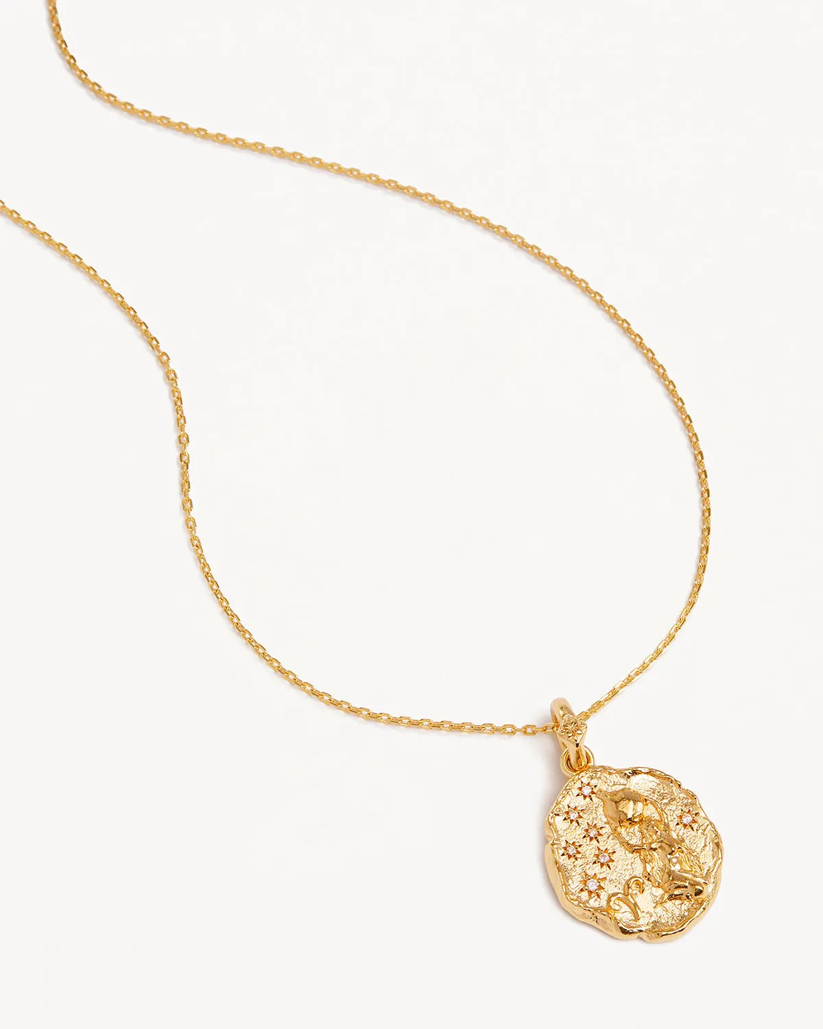 18k Gold Vermeil She is Zodiac Necklace - Aries Bycharlotte