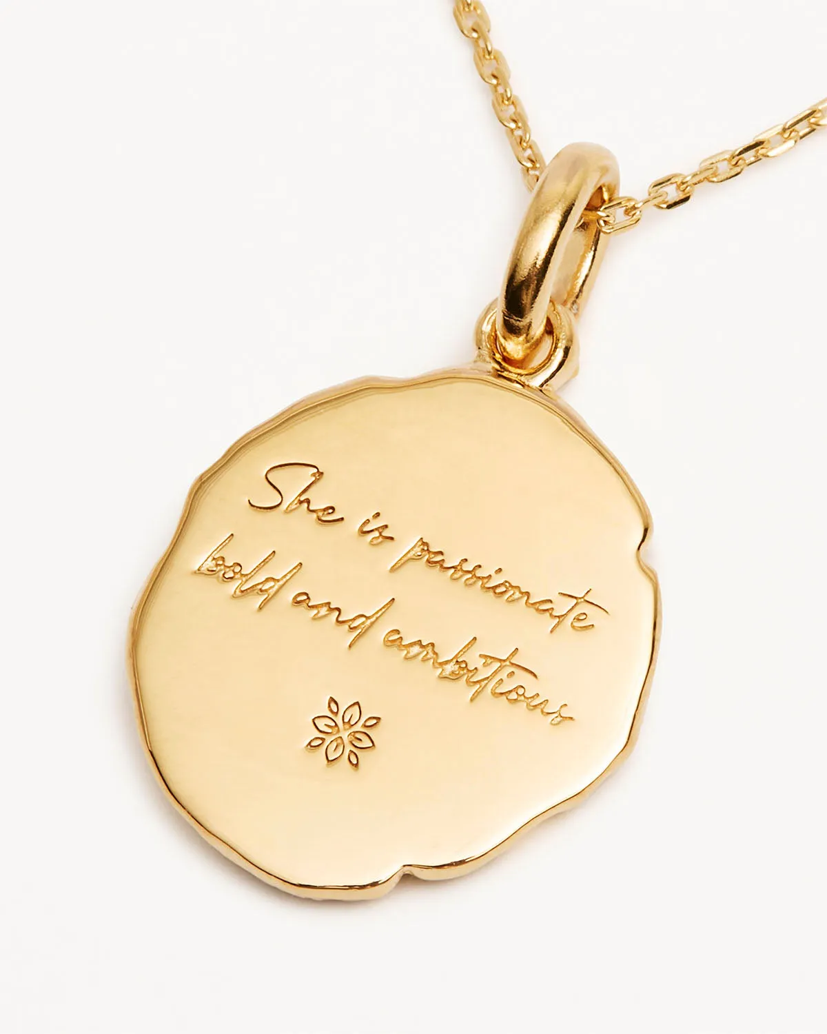 18k Gold Vermeil She is Zodiac Necklace - Aries Bycharlotte