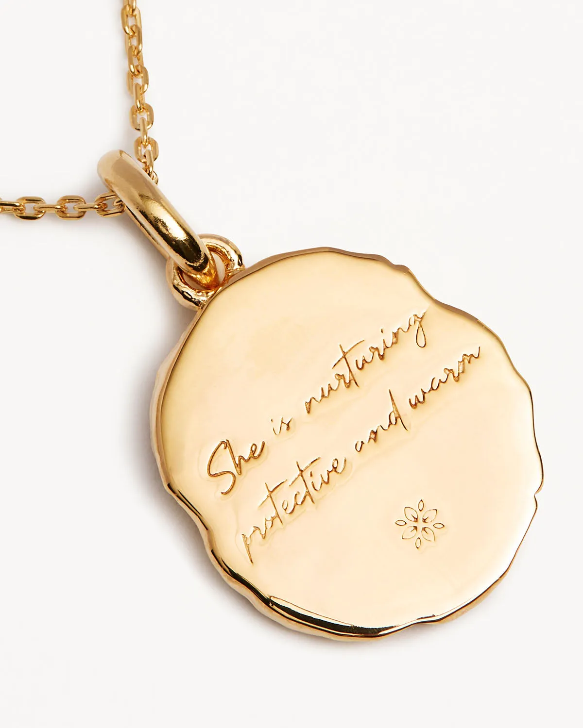 18k Gold Vermeil She is Zodiac Necklace - Cancer Bycharlotte