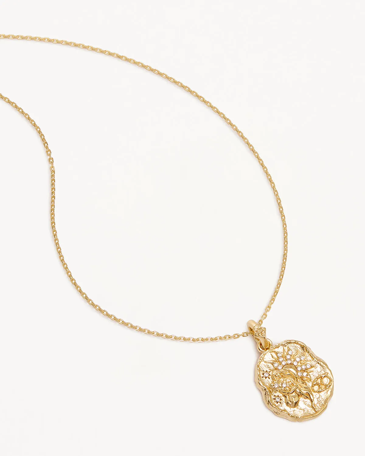 18k Gold Vermeil She is Zodiac Necklace - Cancer Bycharlotte