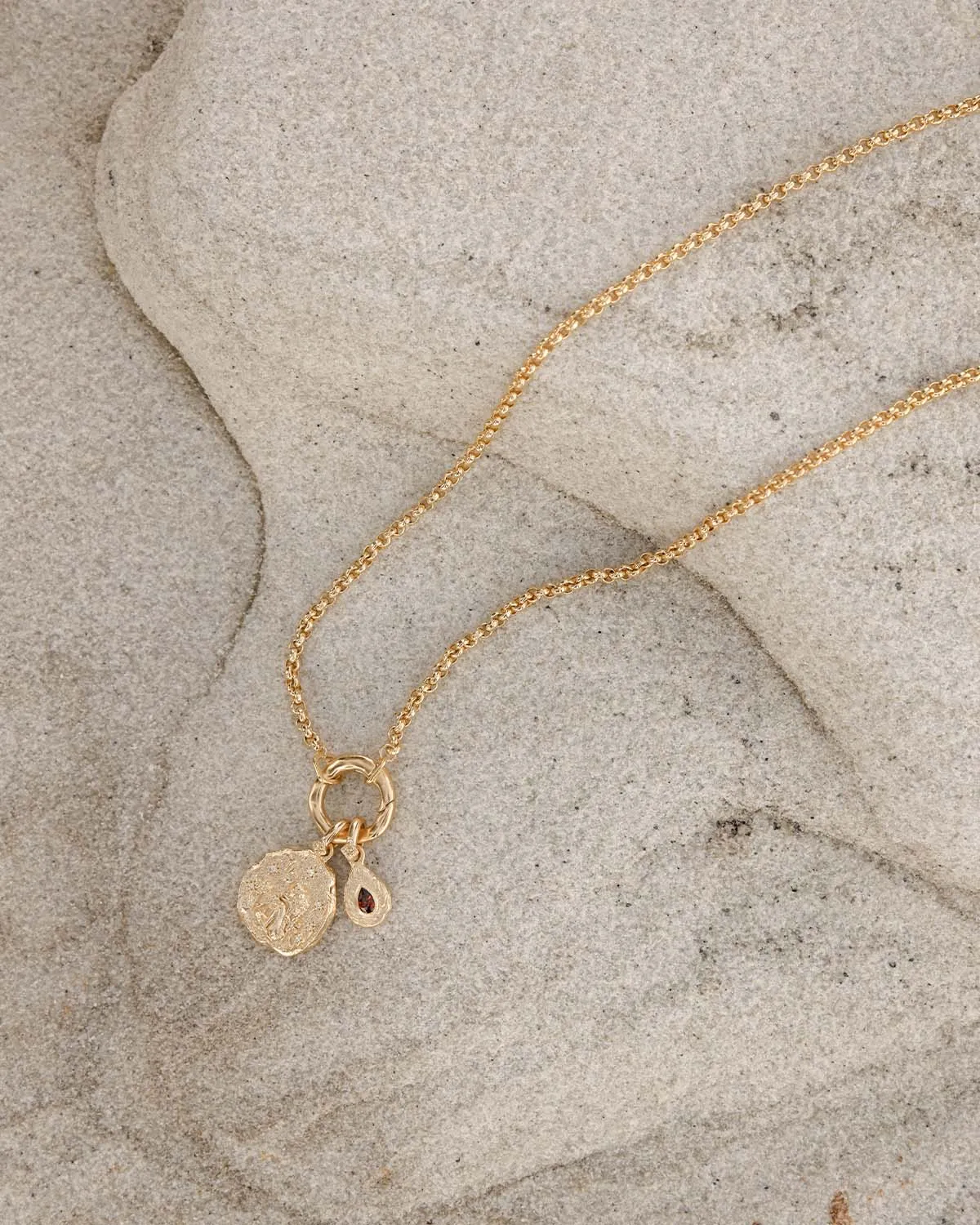 18k Gold Vermeil She is Zodiac Necklace - Capricorn Bycharlotte