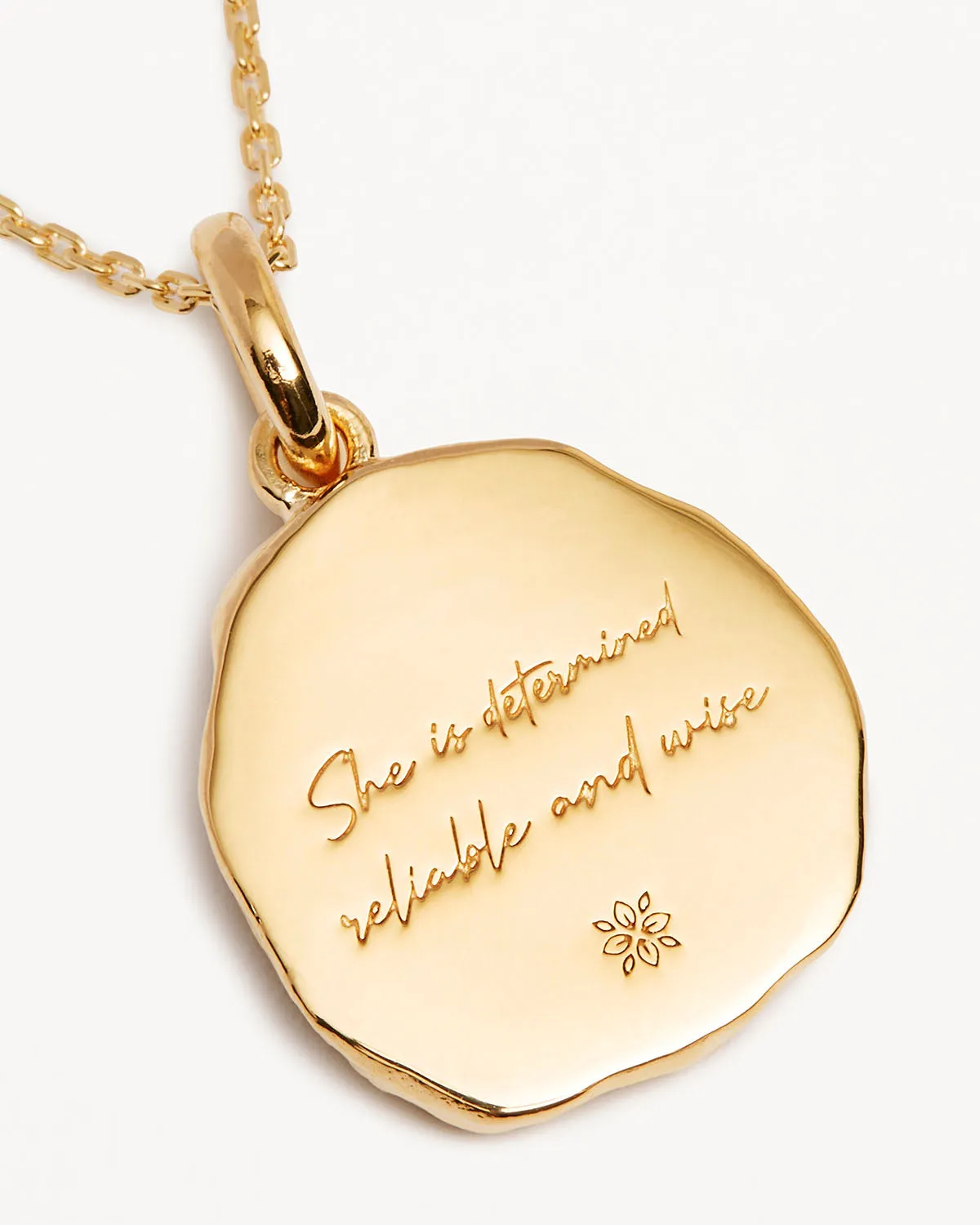 18k Gold Vermeil She is Zodiac Necklace - Capricorn Bycharlotte