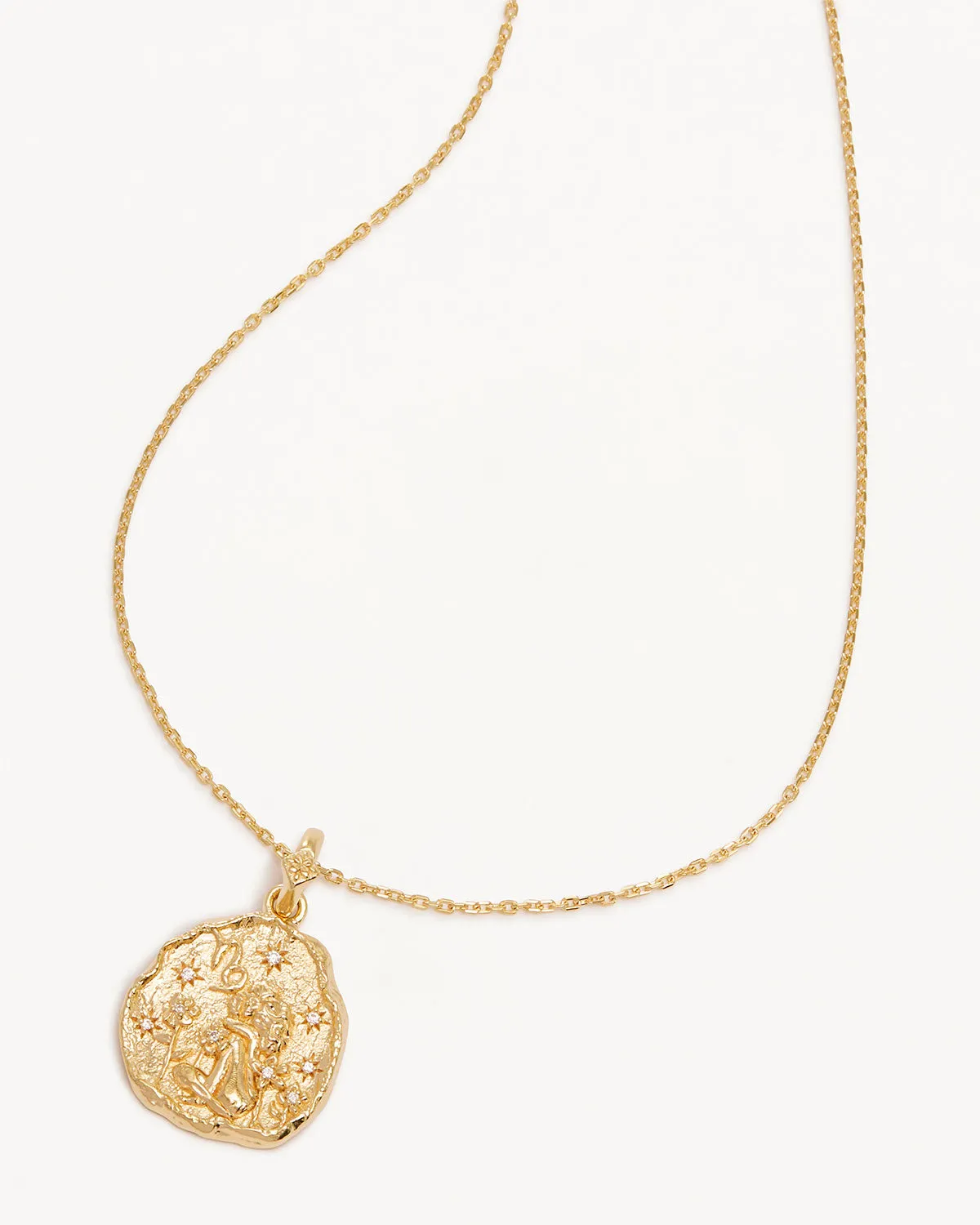 18k Gold Vermeil She is Zodiac Necklace - Capricorn Bycharlotte