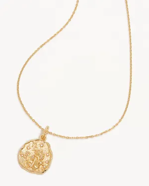 18k Gold Vermeil She is Zodiac Necklace - Capricorn Bycharlotte
