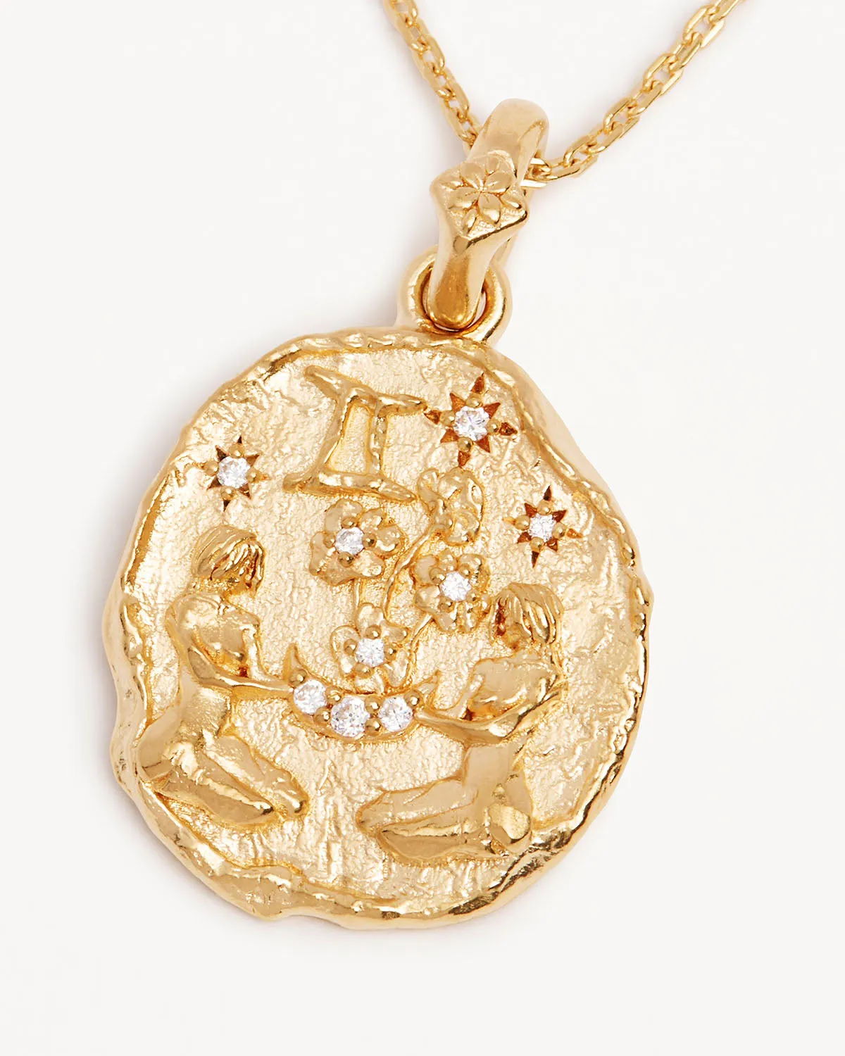 18k Gold Vermeil She is Zodiac Necklace - Gemini Bycharlotte