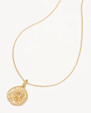 18k Gold Vermeil She is Zodiac Necklace - Leo Bycharlotte