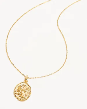 18k Gold Vermeil She is Zodiac Necklace - Pisces Bycharlotte