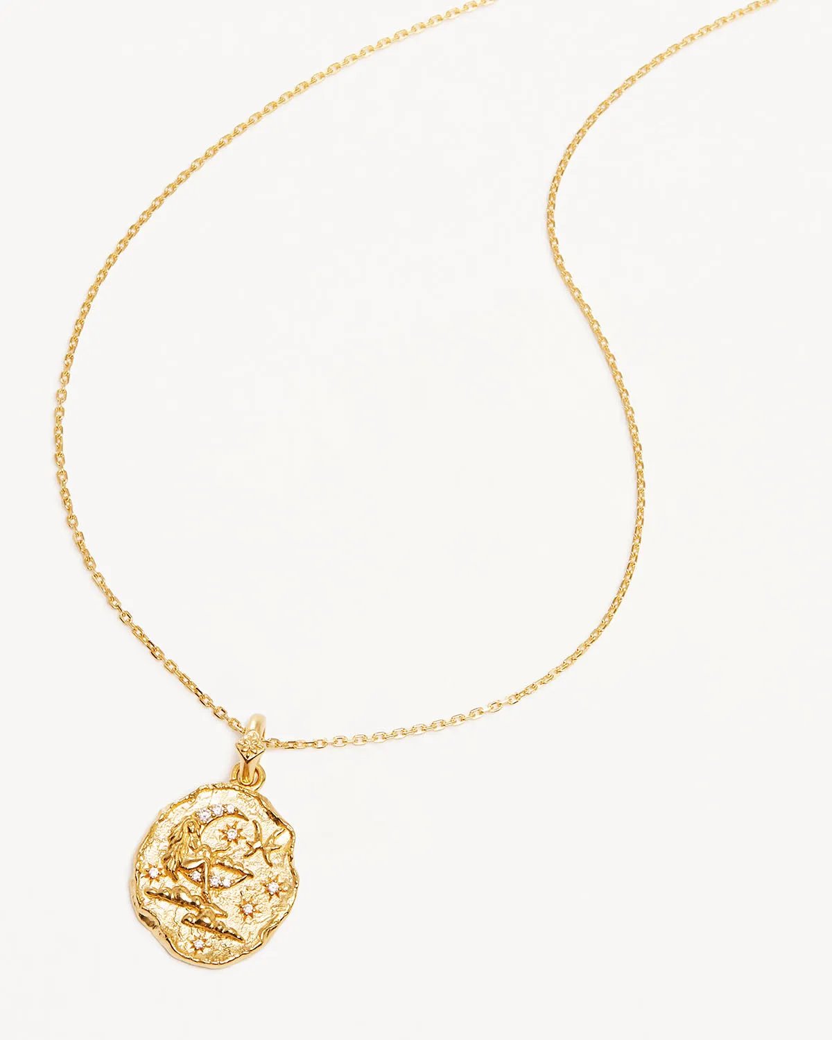 18k Gold Vermeil She is Zodiac Necklace - Pisces Bycharlotte
