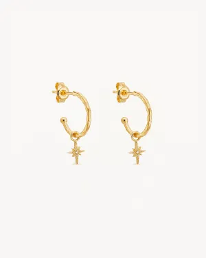 18k Gold Vermeil Starlight Hoops Bycharlotte