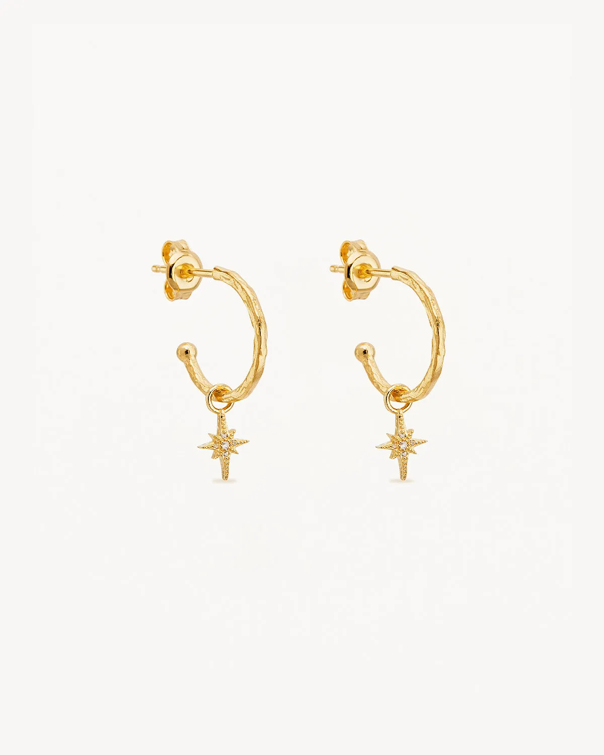 18k Gold Vermeil Starlight Hoops Bycharlotte