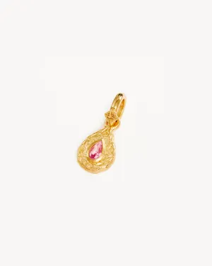 18k Gold Vermeil With Love Birthstone Annex Link Pendant - October Bycharlotte