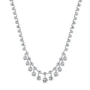 1928 Bridal Genuine Austrian Crystal Collar Necklace 15"   3" Extender 1928 Jewelry