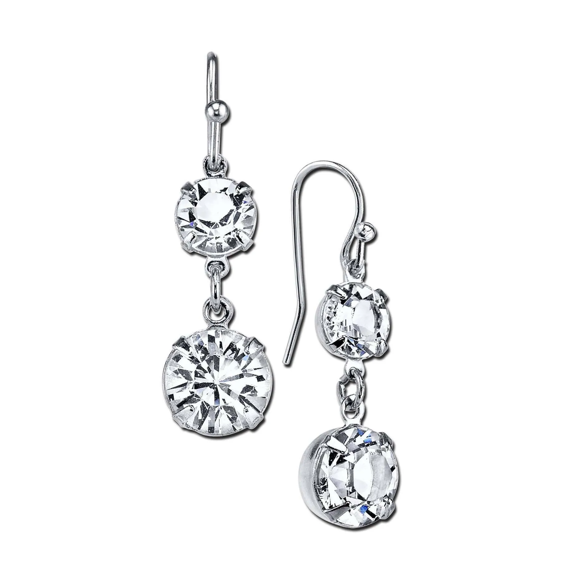 1928 Bridal Genuine Austrian Crystal Drop Earrings 1928 Jewelry