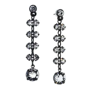 1928 Bridal Genuine Austrian Crystal Round Drop Earrings 1928 Jewelry