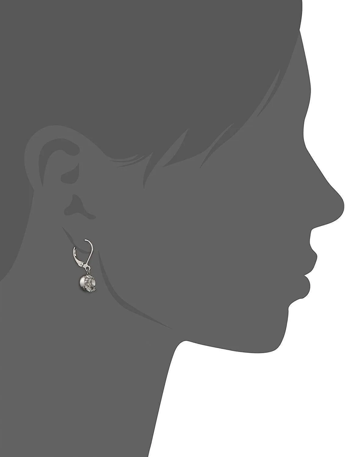 1928 Bridal Round Genuine Austrian Crystal Drop Earrings 1928 Jewelry
