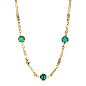 1928 Jewelry Austrian Channel Crystal Fancy Necklace, 16"   3" Extender 1928 Jewelry