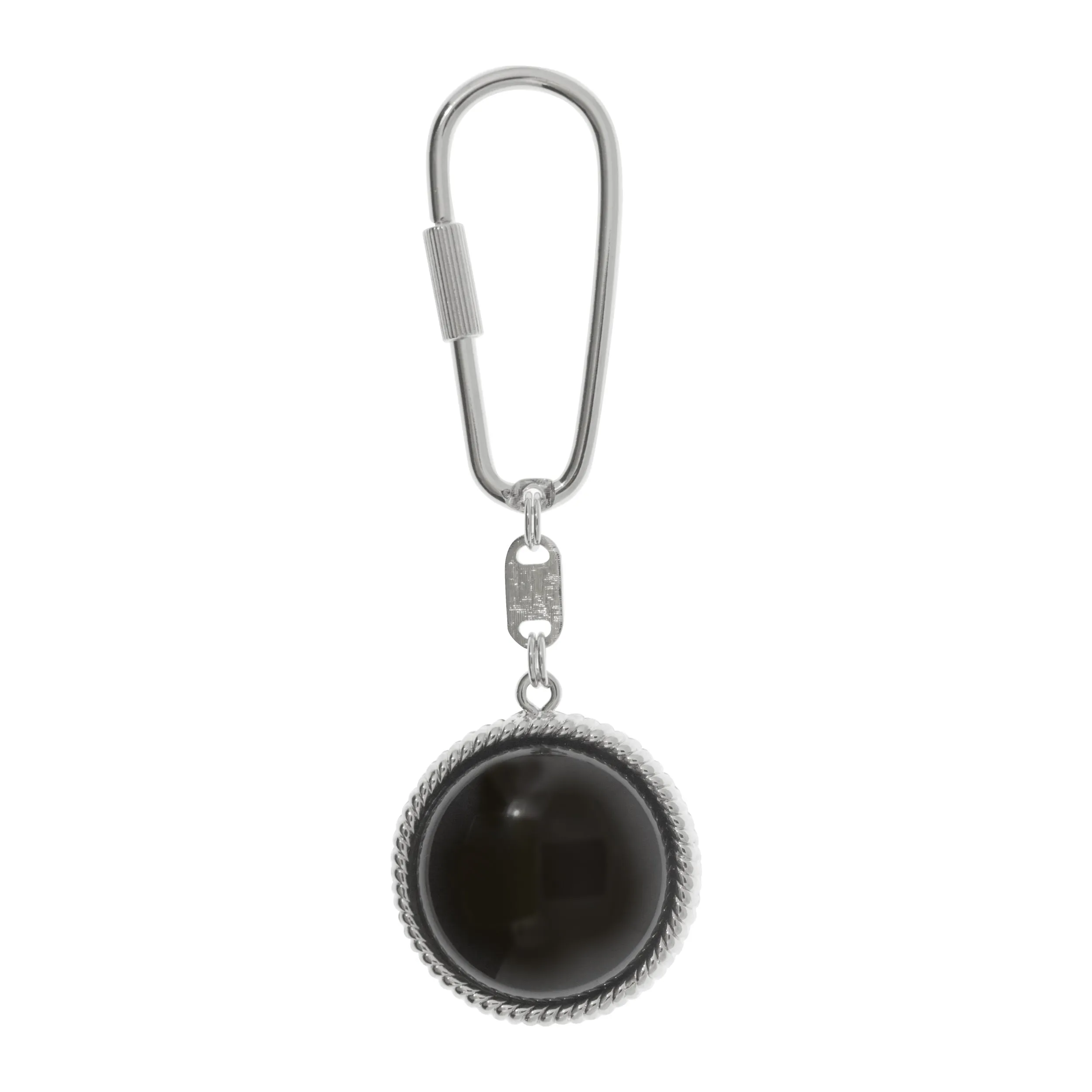 1928 Jewelry Black Onyx Lion Key Chain 1928 Jewelry