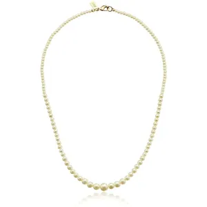 1928 Jewelry Bridal Eloquence 18" Delicate Graduated Glass Faux Pearl Strand Necklace 1928 Jewelry