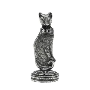 1928 Jewelry Cat with Bow Tie Wax Stamp Rose 1928 Jewelry