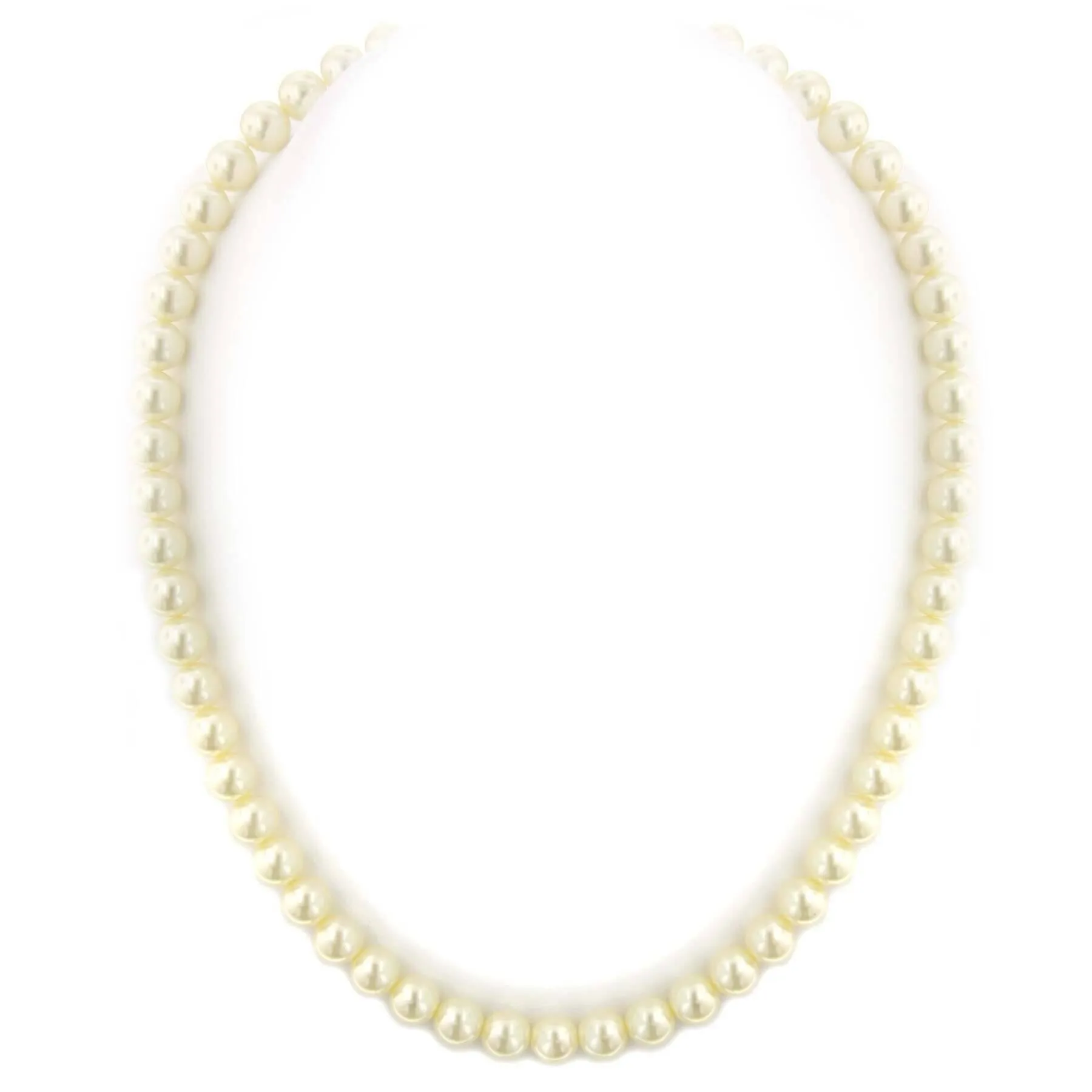 1928 Jewelry Classic 8mm Round Faux Pearl Strand Necklace 18" 1928 Jewelry