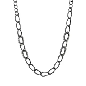 1928 Jewelry Classic Oval Link Crystal Accent Necklace 32" 1928 Jewelry