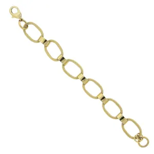 1928 Jewelry Classic Oval Textured Link Bracelet 1928 Jewelry