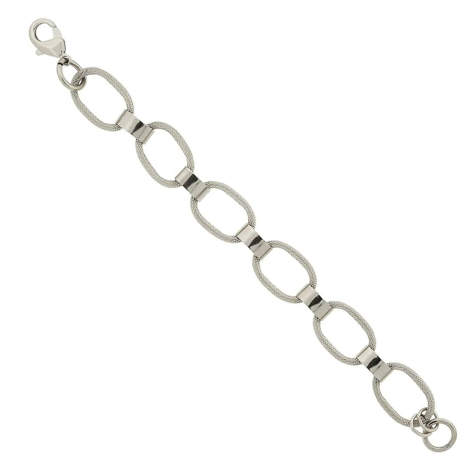1928 Jewelry Classic Oval Textured Link Bracelet 1928 Jewelry
