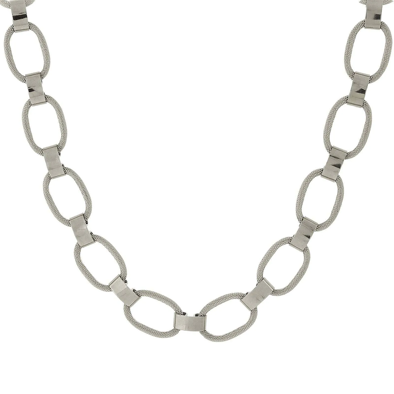 1928 Jewelry Classic Textured Link Necklace 18" 1928 Jewelry