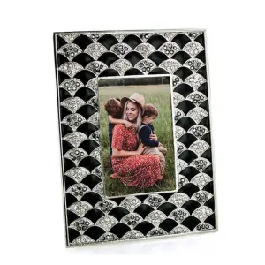 1928 Jewelry Crystal Fan Symphony Square Picture Frame 2" x 3" 1928 Jewelry