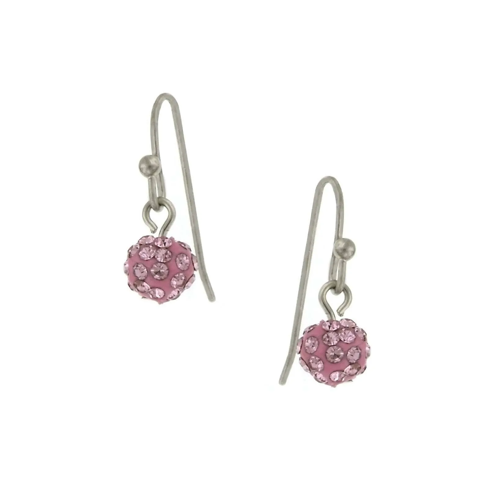 1928 Jewelry Crystal Fireball Pave 6mm Drop Earrings 1928 Jewelry