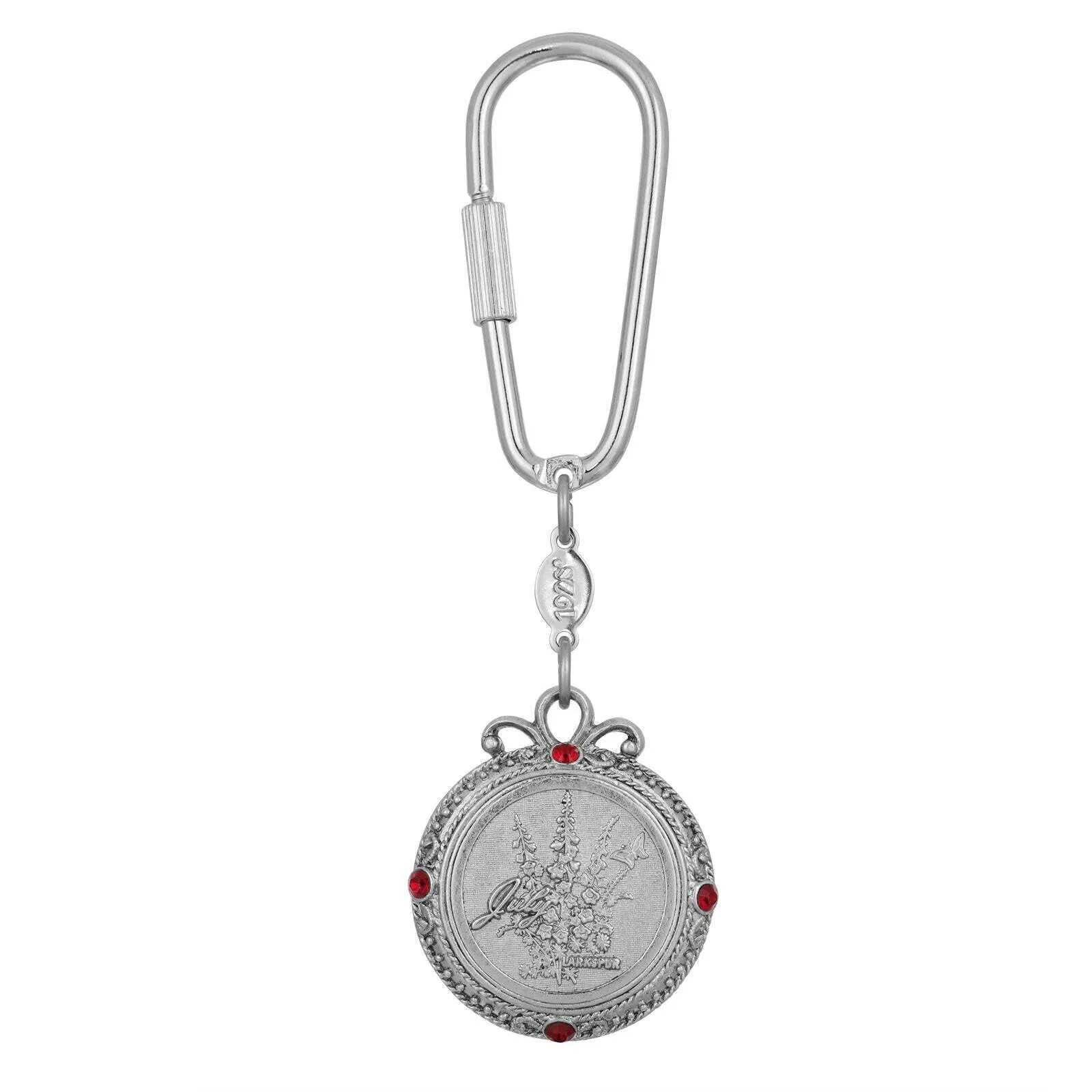 1928 Jewelry Crystal Flower of The Month Carabiner Key Chain 1928 Jewelry
