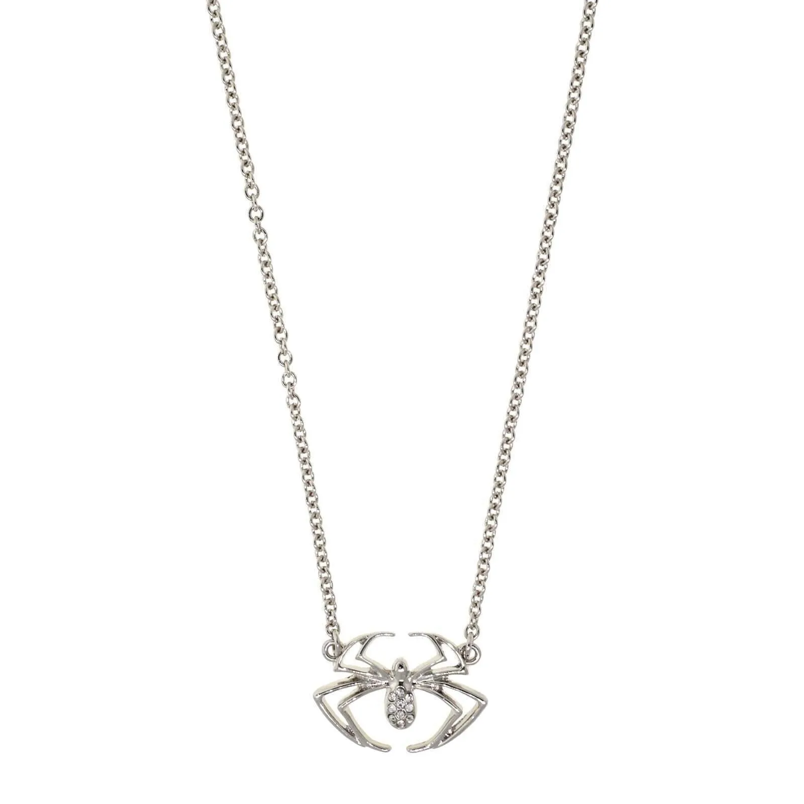 1928 Jewelry Crystal Spider Pendant Necklace 16" 1928 Jewelry