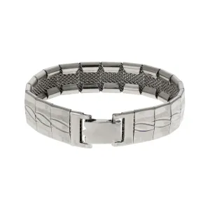 1928 Jewelry Elegant Wave Link Mesh Bracelet 1928 Jewelry