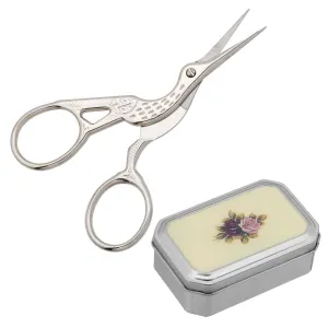 1928 Jewelry Embroidery Crane Bird Scissors 1928 Jewelry
