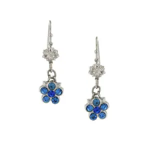 1928 Jewelry Flower Crystal Dangle Earrings 1928 Jewelry