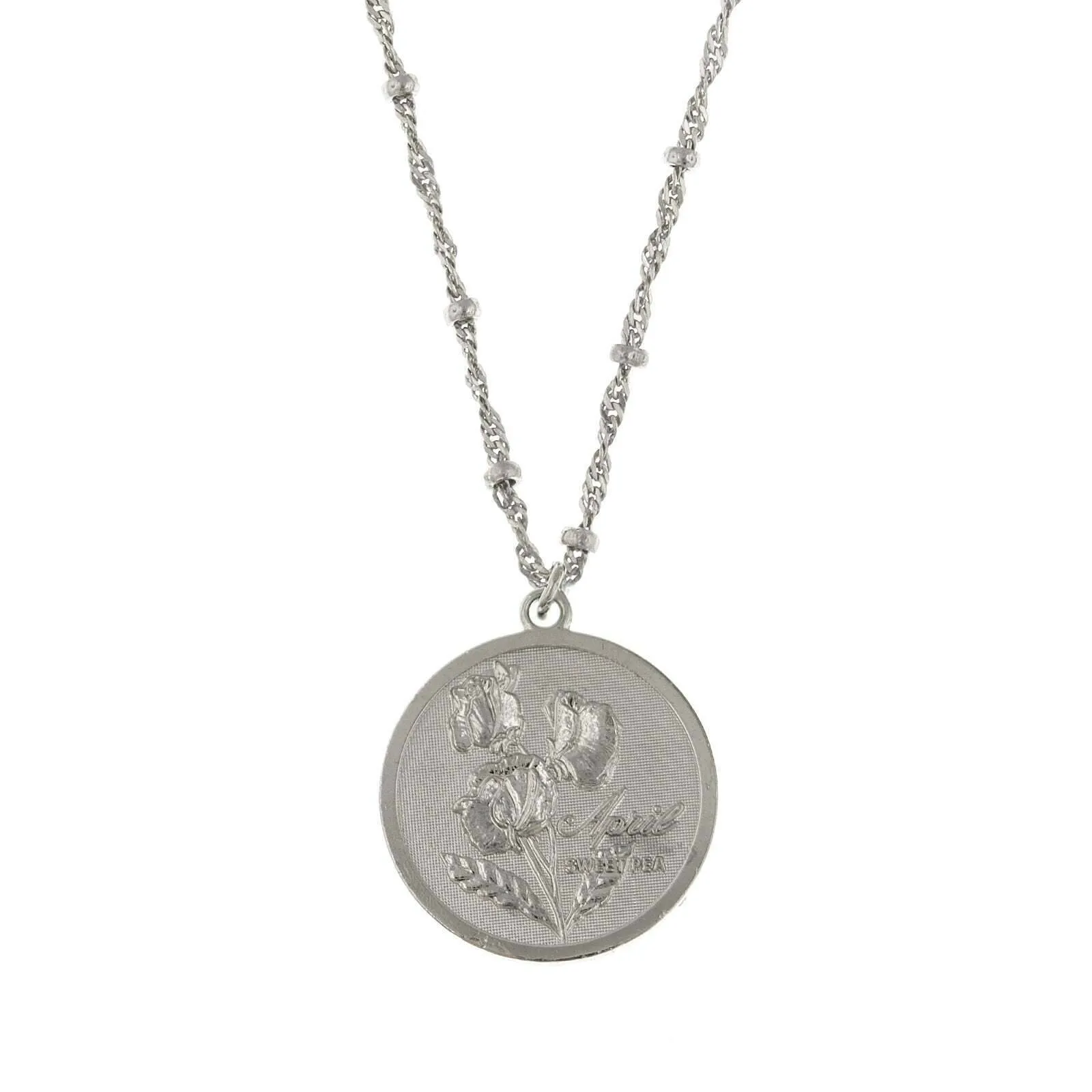 1928 Jewelry Flower Of The Month Pendant Necklace 16"   3" Extender 1928 Jewelry
