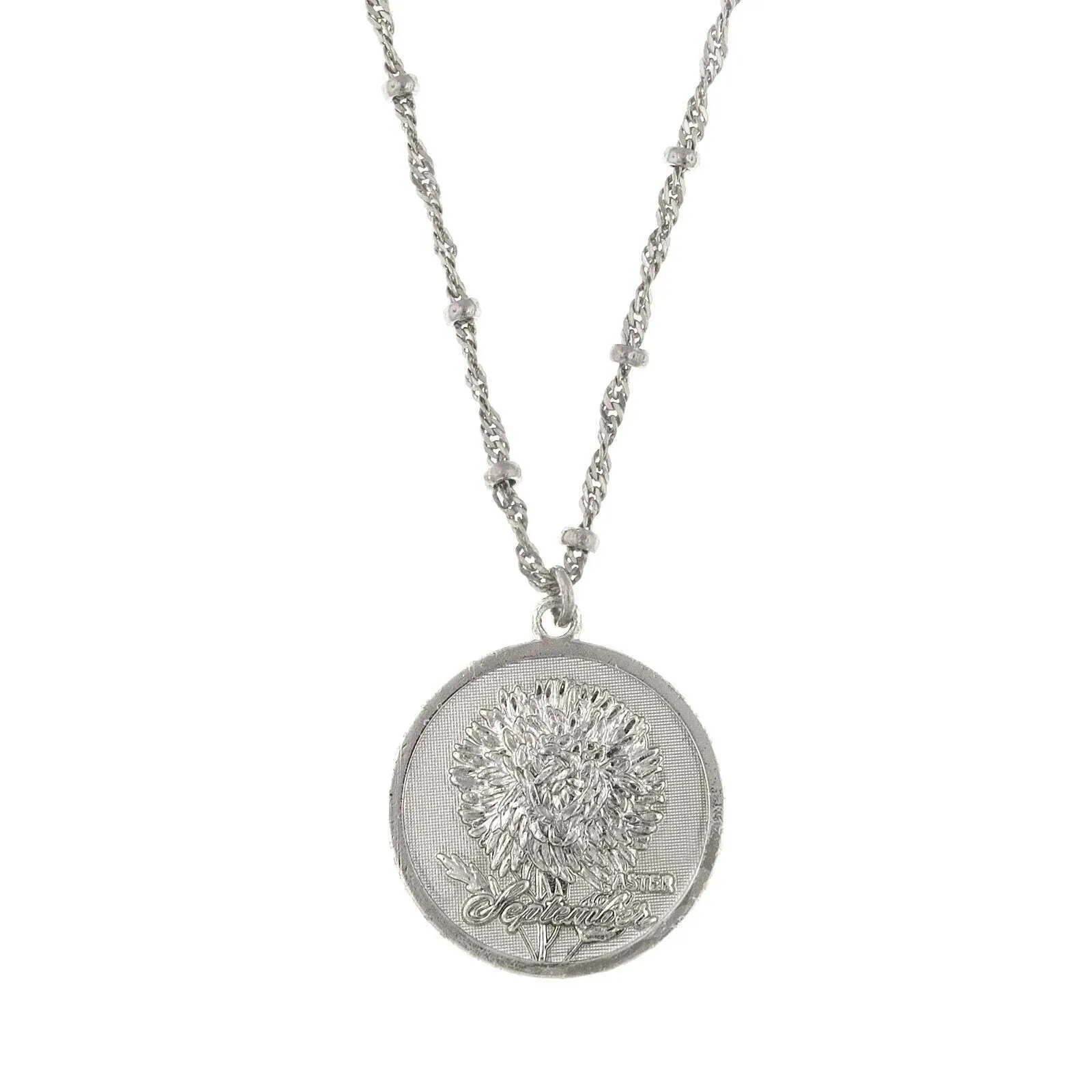 1928 Jewelry Flower Of The Month Pendant Necklace 16"   3" Extender 1928 Jewelry