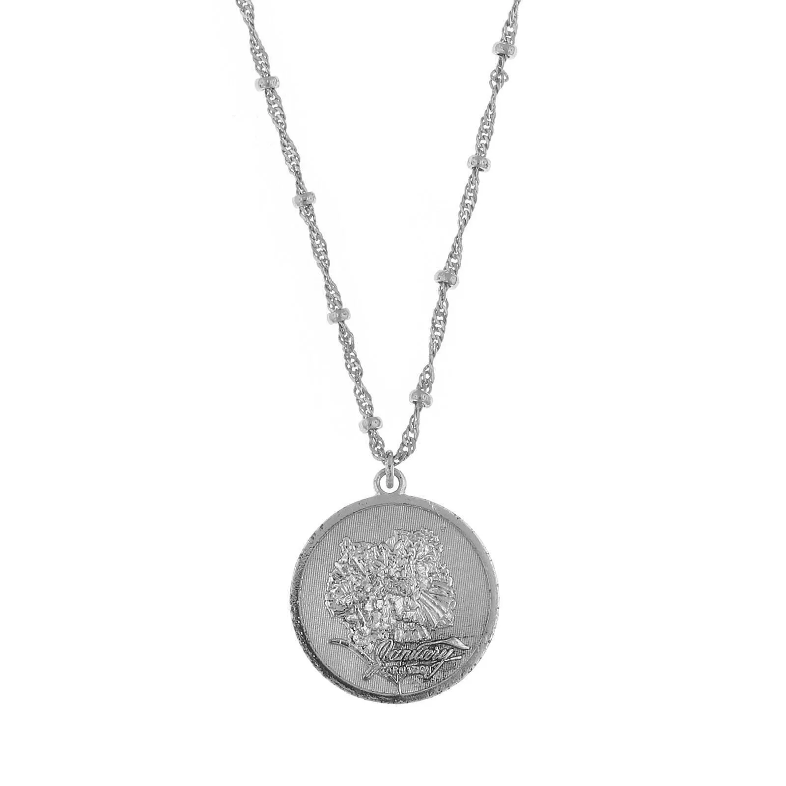 1928 Jewelry Flower Of The Month Pendant Necklace 16"   3" Extender 1928 Jewelry
