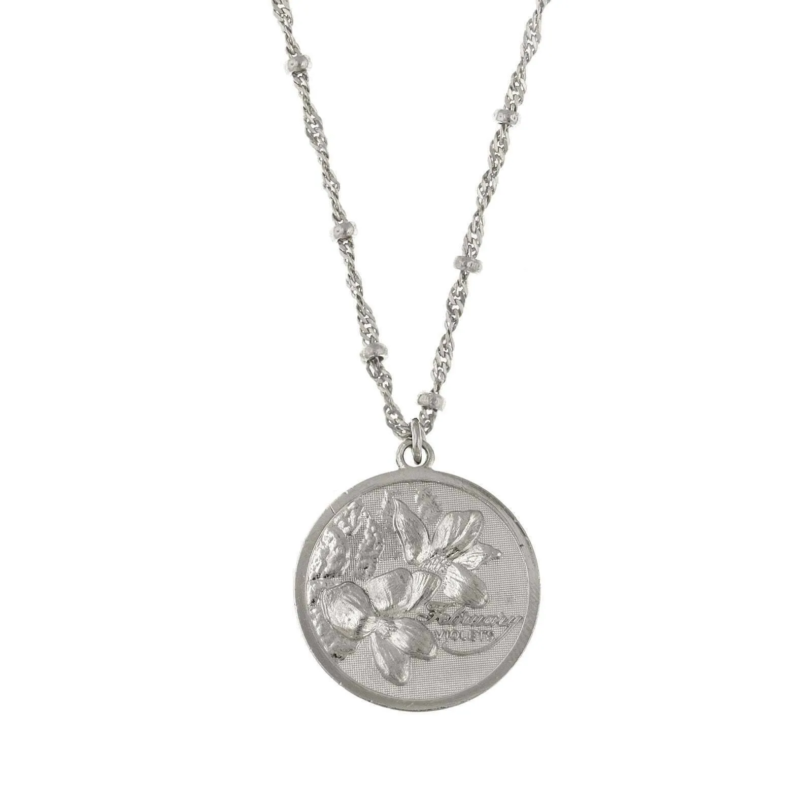 1928 Jewelry Flower Of The Month Pendant Necklace 16"   3" Extender 1928 Jewelry